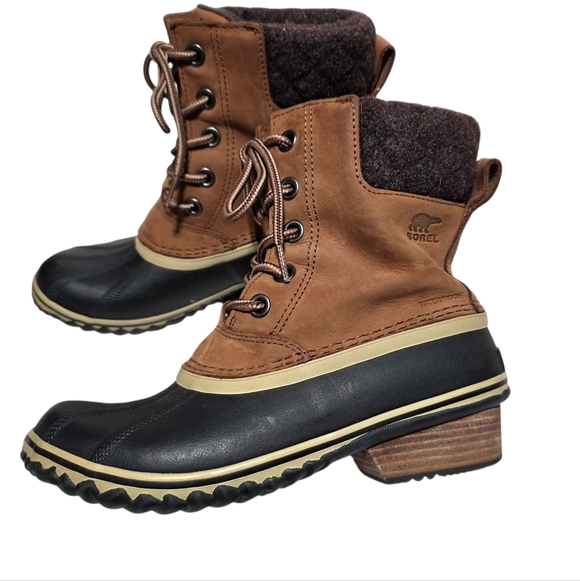 SOREL SLIMPACK LACE II WATERPROOF INSULATED BOOT SZ 8.5 - Picture 7 of 13